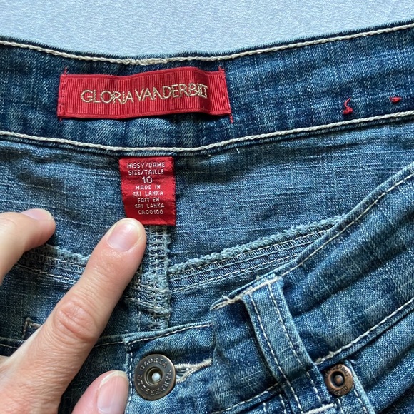 🍄Gloria Vanderbilt Y2K Denim Skirt (10) - Picture 2 of 8